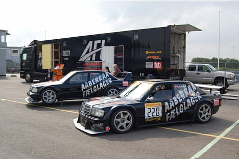 AFL Motorsport´s ”nye” stjerne bagerst, ex. DTM EVO II 1992.